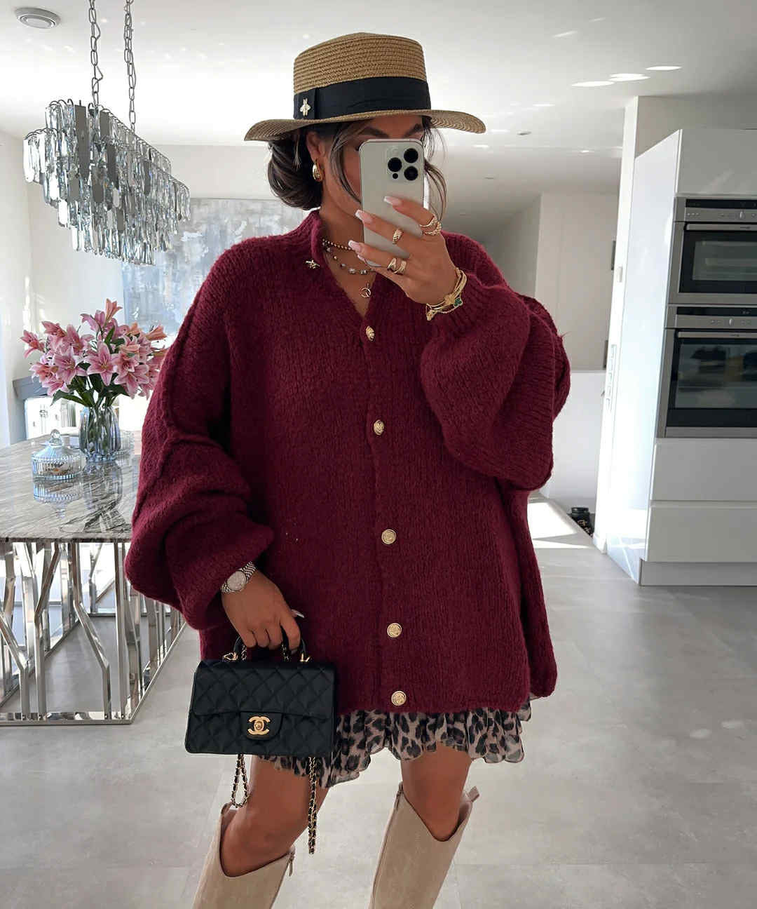 Elifa sweat Bordeaux
