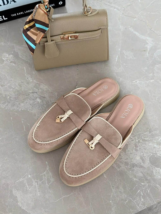 Viole slippers khaki   - H8-1105H