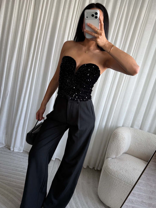 Jerika Palliet top Black  - EP19840
