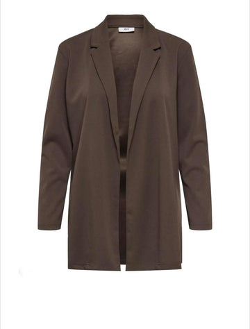 JDYGEGGO L/S BLAZER JRS NOOS chocolate brown 8871