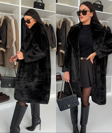 Rikke fur jacket Black