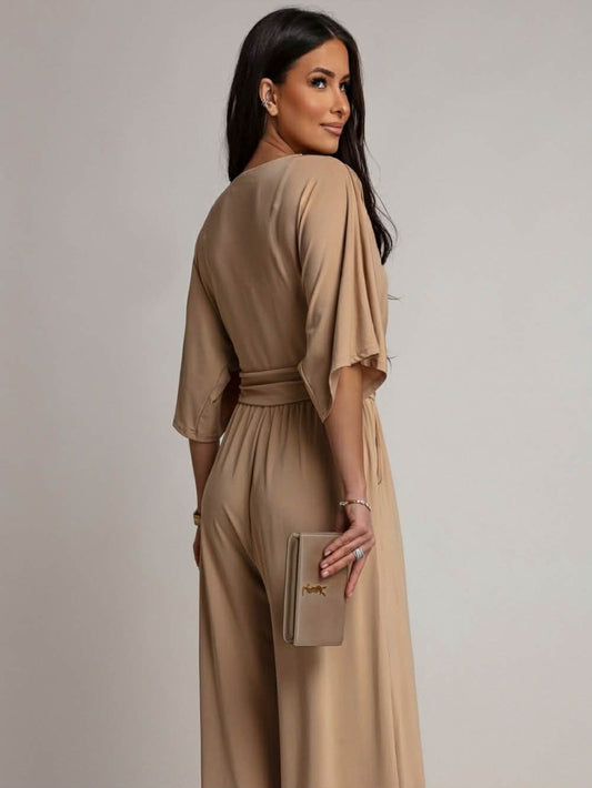 Fireh jumpsuit Beige - HS10506