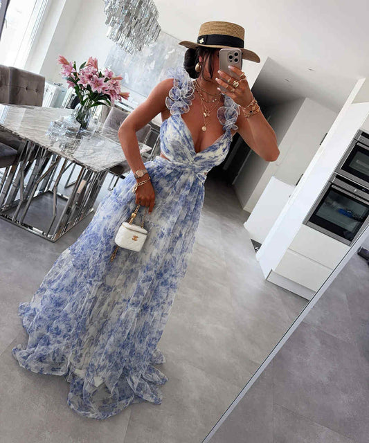 Dubai lux dress blue - 568128