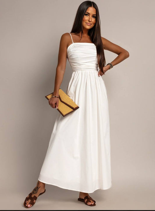 Maldia dress white  - ps9220