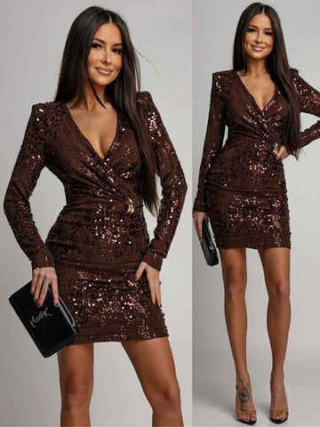 Kencia dress marron - JR1257-6