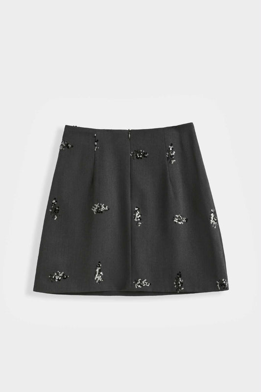 Pearla skirt grey  - PS9820