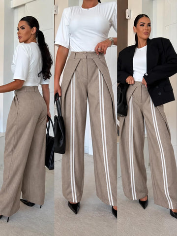 Chaned pants camel  - C-14491-1