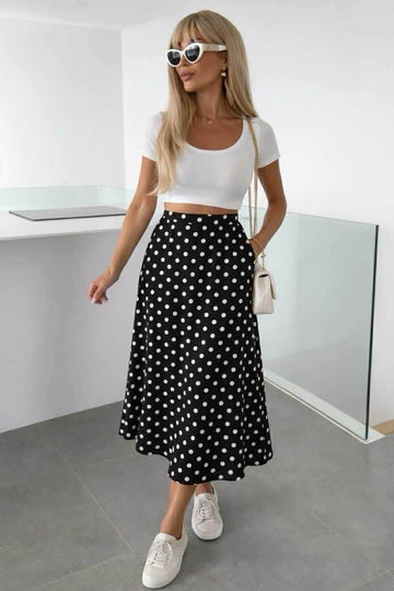 Kliala Dot skirt black  - 640