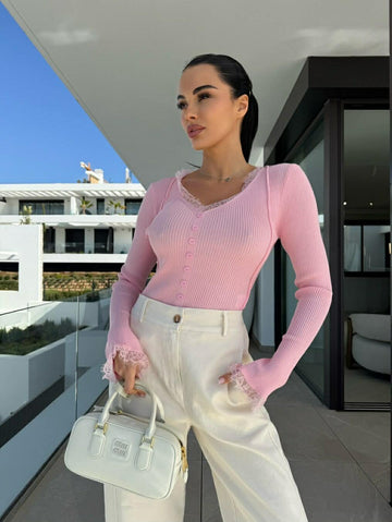 Carlah bluse rosa   - 05984