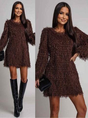 Marrian dress Brown  - 5492
