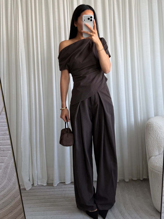 Doline draped Brown - M789-S - YWS