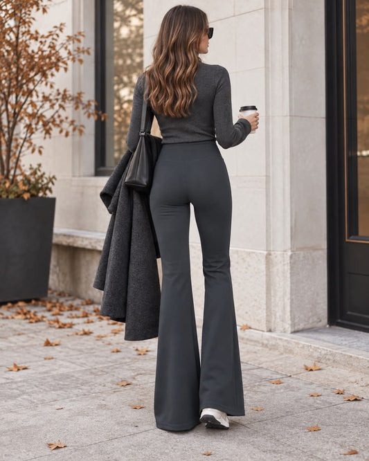 Selda fleece leggings grey -  3255