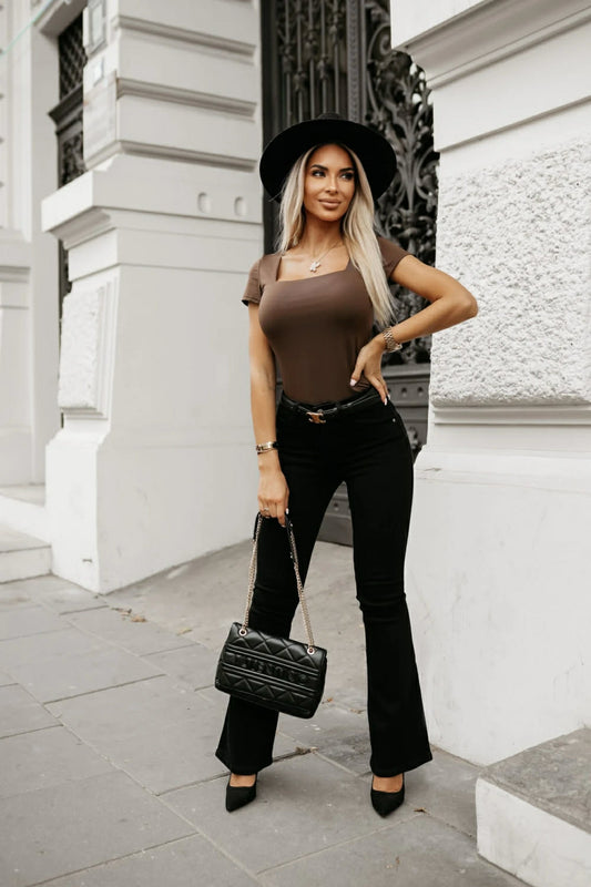 Eniya flair jeans Black - G2393-1