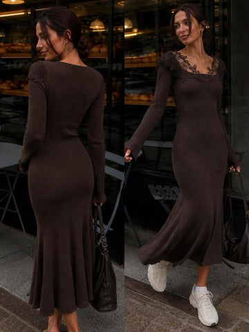 Mylah dress coffe - TU692