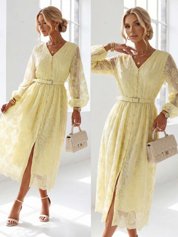 Hilde dress yellow - 10309