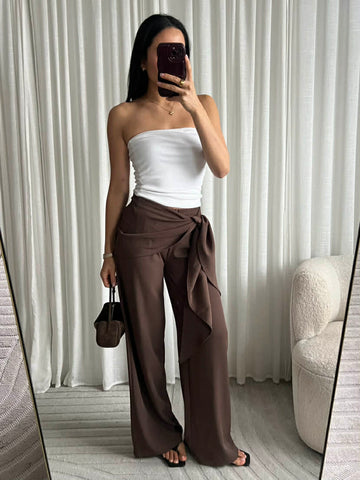Appart pants brown - M816 556
