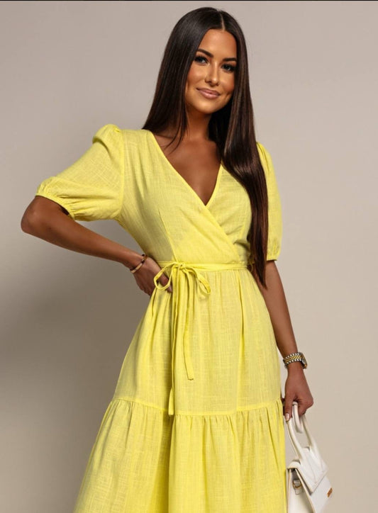 Ariba dress yellow  - ps9100