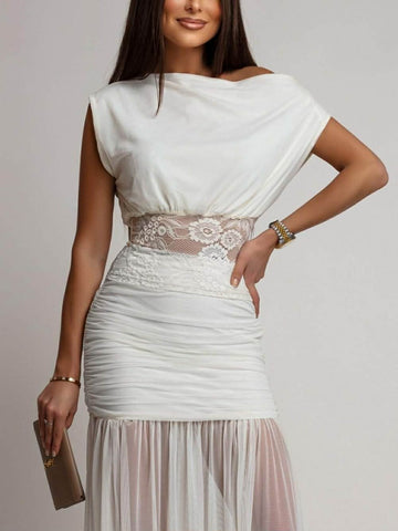 Tyllar Lace top beige- 8031