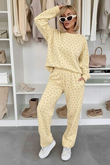 Dottina 2-PIECES SWEAT sæt yellow - 92498