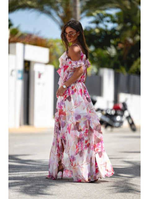 Imilia dress  big rosa Flower 2574