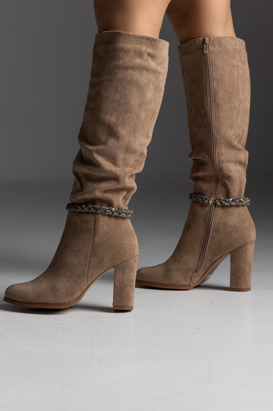 Halenea boots taupe QT07-23