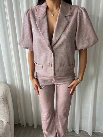 Rachael short blazer pink   - EP19601