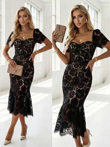 Diwan lux dress Black  - w39342