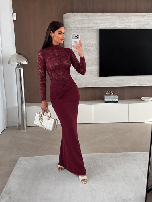 Honney dress Bordeaux  - 26622
