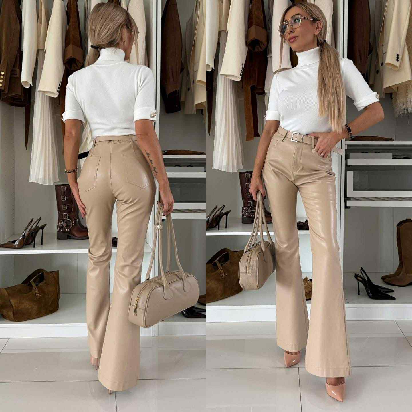 Aire pants light beige - MC9386