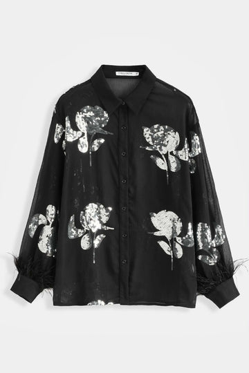 Pavla shirt silver - PS9806
