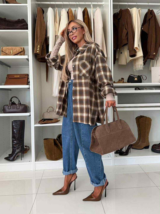 Leggah shirt coffe - WH53058