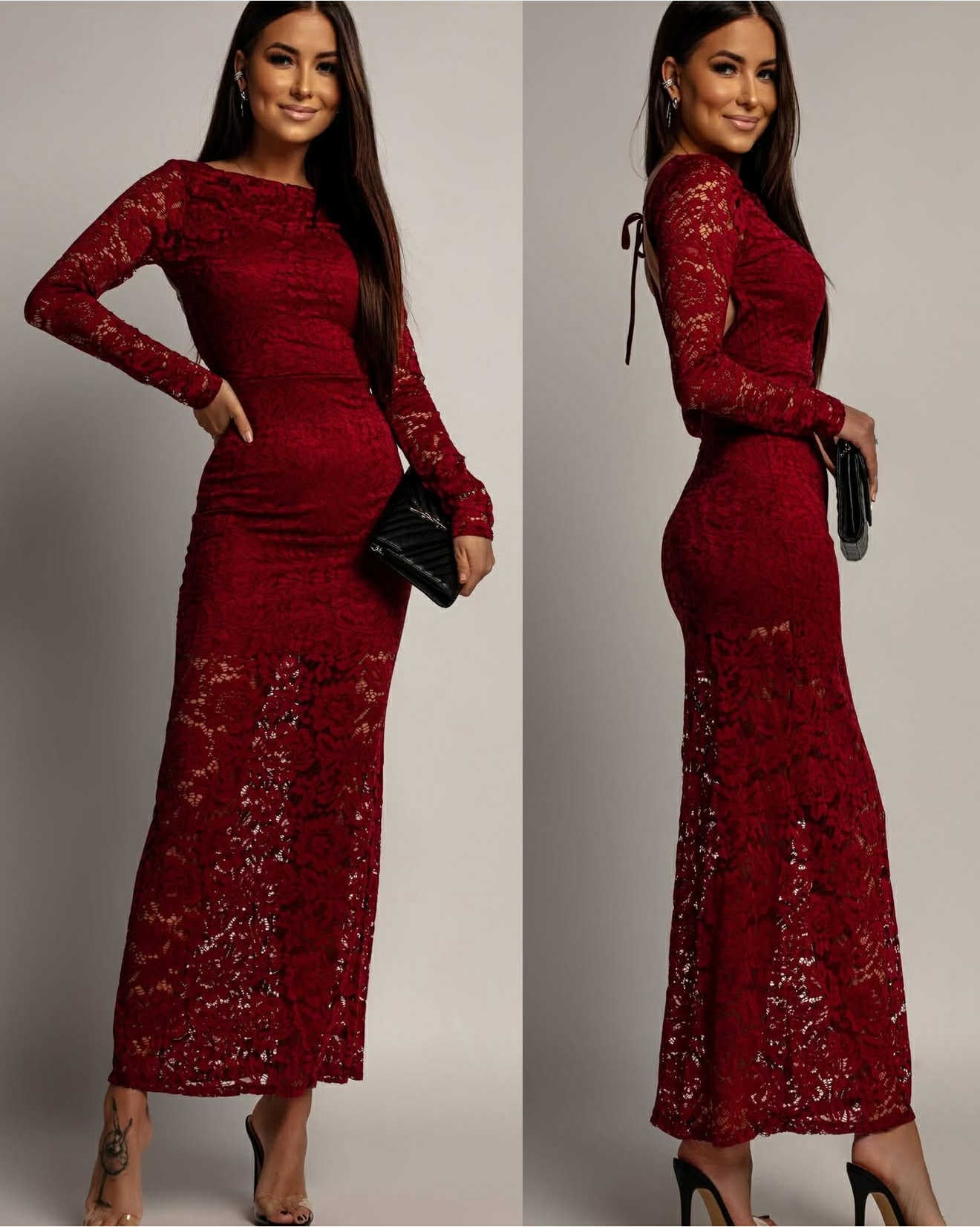 Zyren blonde dress red - C37347