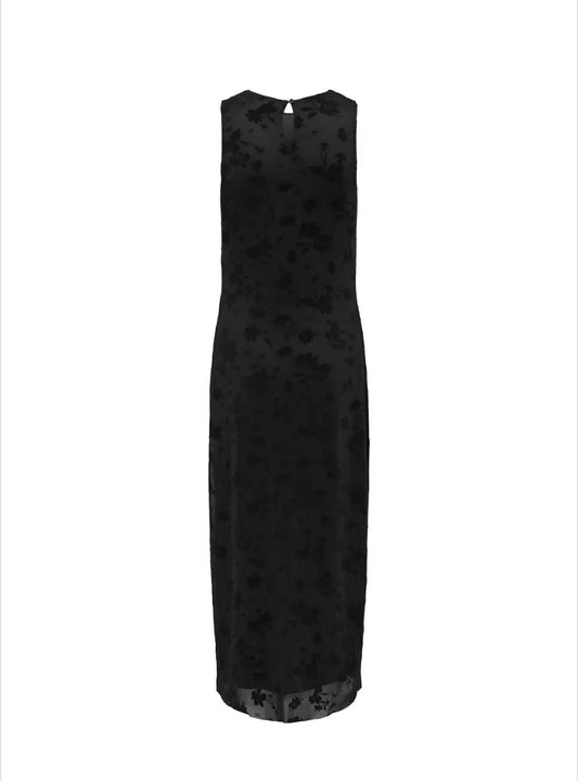 JDYRUBY S/L ROUCHING FLOCK DRESS JRS Black 556