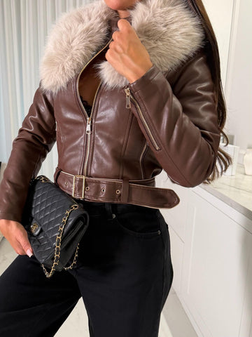 Karoline jacket Brown  - 202309