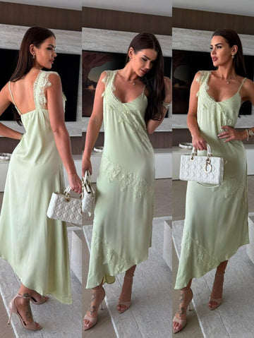 Blomi dress green - OY6993 556