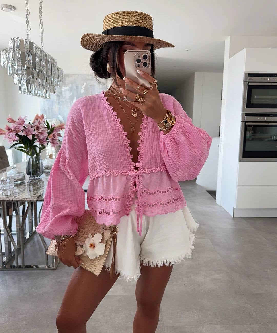 Tatianna shirt pink -7642