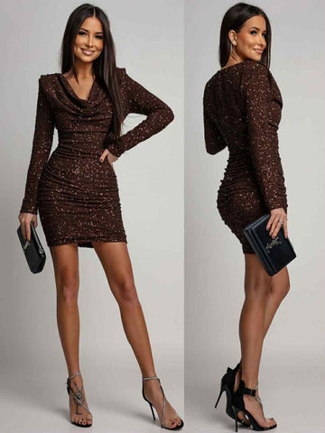 Datea dress Brown  - JR1258-6