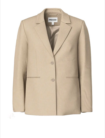 PCROSA LS LOOSE BLAZER NOOS BC greige