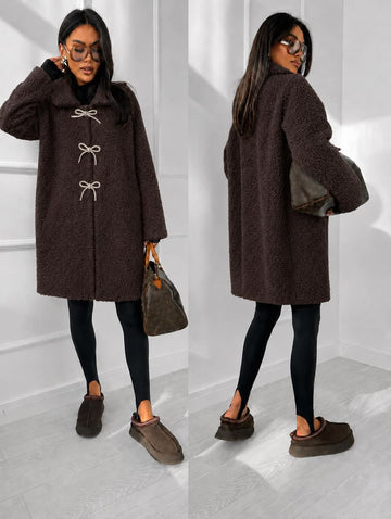 Bibi teddy jacket Brown