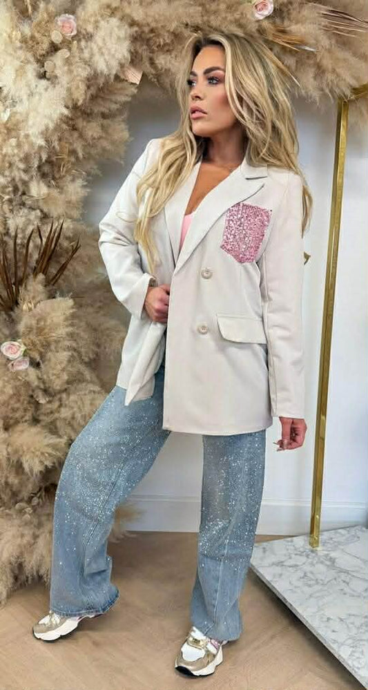 Noaah blazer beige