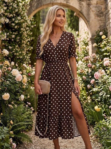 Zolla dress brown dot - 2343-29