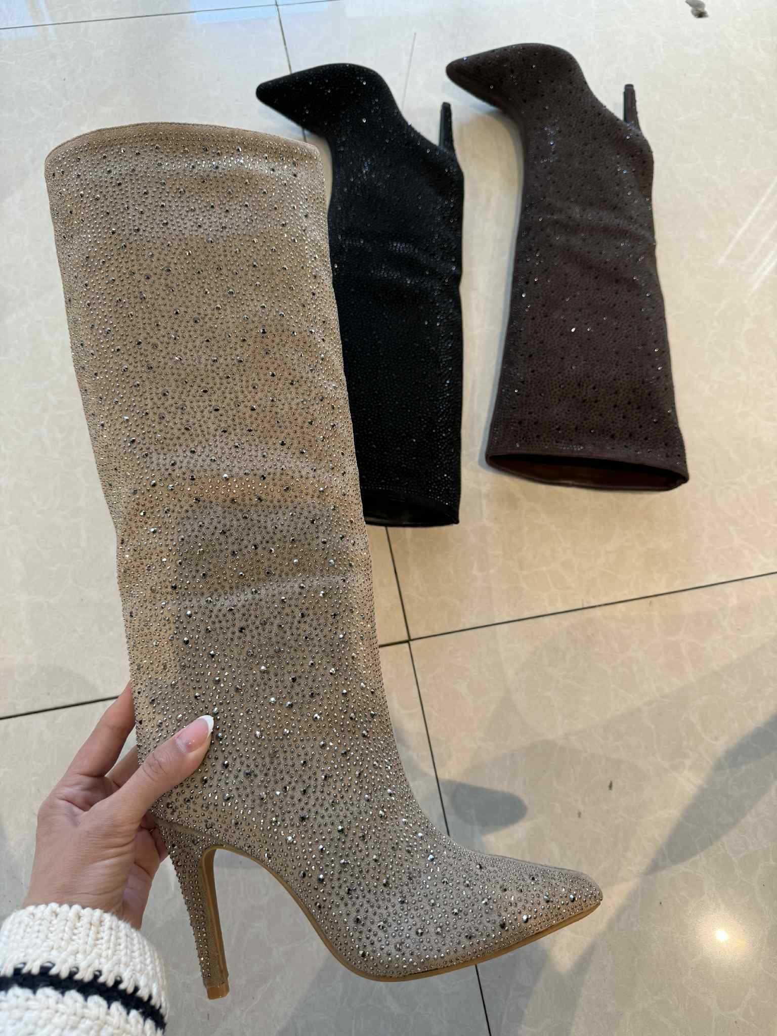 Fatime Stone boots khaki - 2527