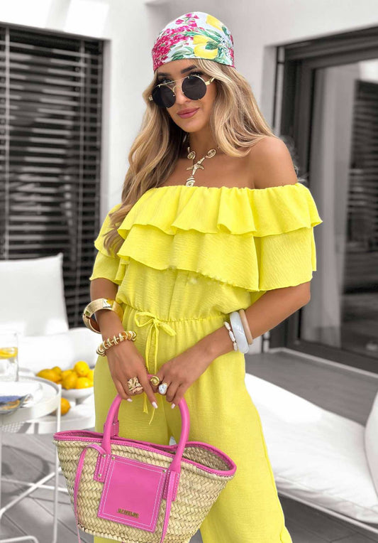 Bellina jumpsuit yellow 556