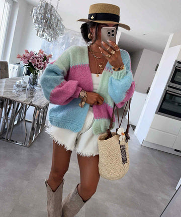Kanada sweat blue/pink