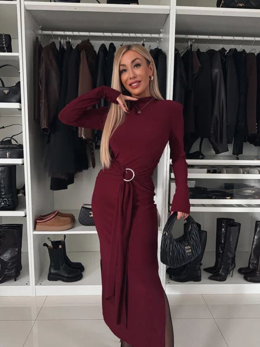 Izabella dress red - HR2269