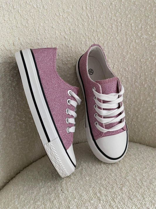 Soofia KIDS glitter sneakers Rosa