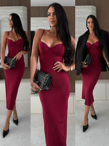 Oprah dress Bordeaux  - 26685