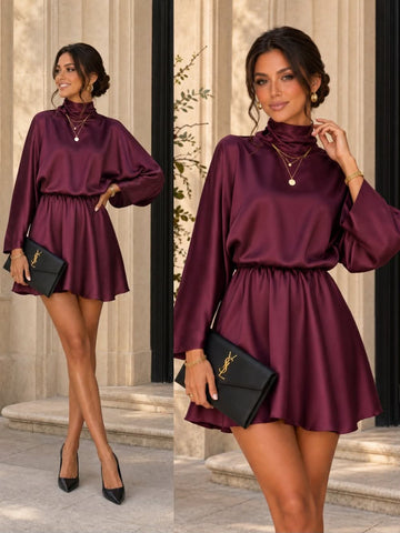 Lynn dress bordeaux - PS9810