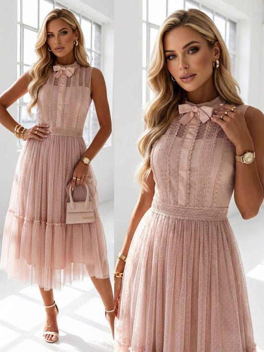 Surri tyl dress nude - 21037 WWZ