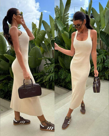 Hamie dress beige  - PL5367 556